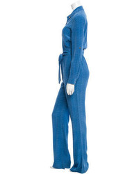 Diane von Furstenberg Wide Leg Printed Jumpsuit