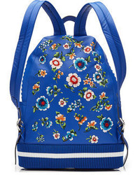 Moschino Printed Leather Backpack