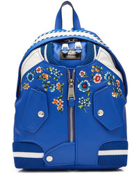 Moschino Printed Leather Backpack
