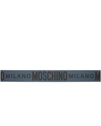 Moschino Grey Logo Belt