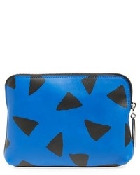 3.1 Phillip Lim 31 Second Triangle Print Leather Pouch