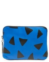 3.1 Phillip Lim 31 Second Triangle Print Leather Pouch