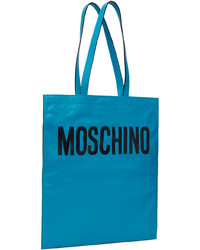 Moschino Blue Illustrated Animals Tote