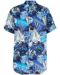 Etro Leaf Print Linen Shirt