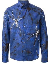 Blue Print Long Sleeve Shirt