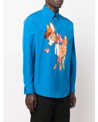 Moschino Bambi Print Button Down Shirt