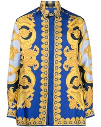 Versace Baroque Pattern Print Shirt