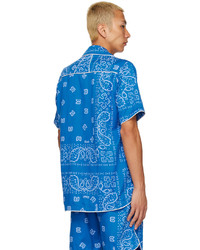 Rhude Blue Bandana Track Shirt