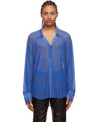 Maximilian Blue Polyester Shirt