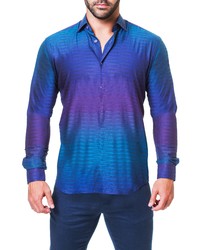 Maceoo Fibonacci Shimmer Print Sport Shirt