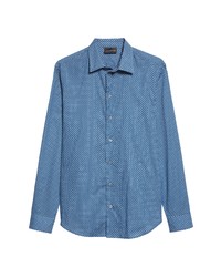 Emporio Armani Geo Print Button Up Shirt