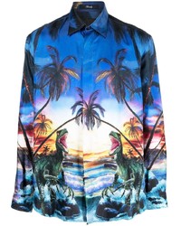 Philipp Plein Hawaii Printed Shirt