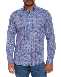 Robert Graham North Haven Cotton Button Up Shirt In Multi At Nordstrom