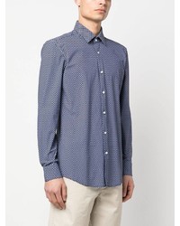Hugo Spot Print Long Sleeved Shirt