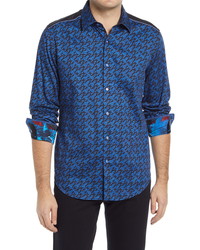 Robert Graham X Marvel Captain In Charge Long Sleeve Button Up Shirt