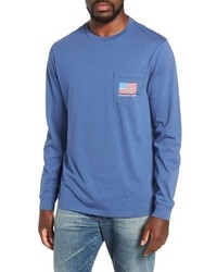 Vineyard Vines American Flag Pocket T Shirt