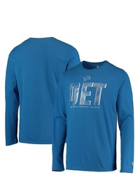 New Era Blue Detroit Lions Combine Authentic Static Abbreviation Long Sleeve T Shirt At Nordstrom
