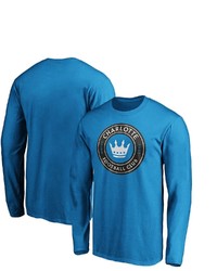 FANATICS Branded Blue Charlotte Fc Primary Logo Long Sleeve T Shirt At Nordstrom