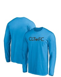 FANATICS Branded Blue Charlotte Fc Secondary Logo Long Sleeve T Shirt At Nordstrom