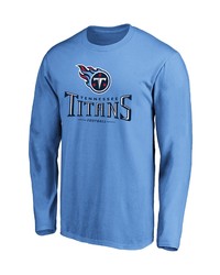 FANATICS Branded Light Blue Tennessee Titans Team Lockup Long Sleeve T Shirt