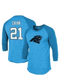 INDUSTRY RAG Fanatics Branded Jeremy Chinn Blue Carolina Panthers Team Player Name Number Tri Blend Raglan 34 Sleeve T Shirt At Nordstrom