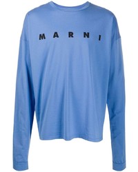 Marni Logo Print Long Sleeve T Shirt