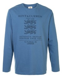 Kent & Curwen Long Sleeved Logo Print T Shirt