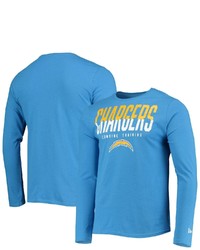 New Era Powder Blue Los Angeles Chargers Combine Authentic Split Line Long Sleeve T Shirt At Nordstrom