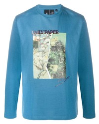 Daily Paper Split Painting Long Sleeve T Shirt