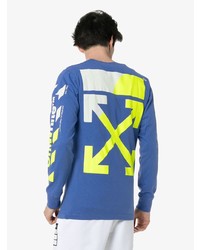 Off-White Striped Sleeve Logo Top