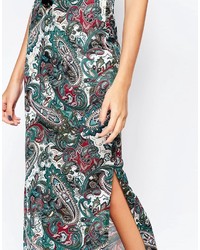 Only Tropical Printed Maxi Skirt
