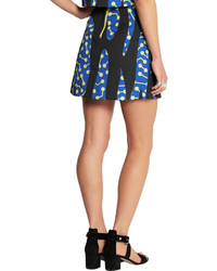 Lulu Co Printed Cotton Twill Mini Skirt