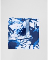 Asos Brand Pocket Square With Blue Print