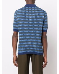 Malo Clover Intarsia Short Sleeve Polo Shirt