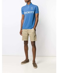 Hackett Logo Print Polo Shirt