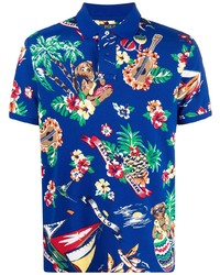 Polo Ralph Lauren Tropical Print Cotton Polo Shirt