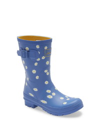 Joules Molly Floral Print Welly Waterproof Rain Boot