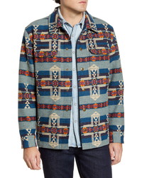 Pendleton Horizon Cross Jacquard Wool Coat