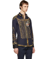 Dolce & Gabbana Dolce And Gabbana Navy Knight Shirt