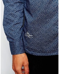 Pepe Jeans Dominic All Over Print Navy Regular Fit Shirt