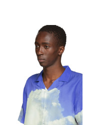 Axel Arigato Blue Oil Painting Texas Short Sleeve Shirt
