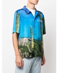 BLUE SKY INN Cactus Print Short Sleeve Shirt