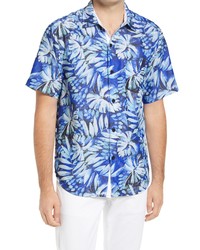 Tommy Bahama Coconut Point Frond Impressions Islandzone Short Sleeve Button Up Shirt