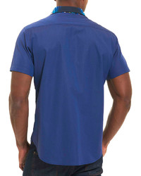 Robert Graham Kerala Mixed Print Short Sleeve Sport Shirt