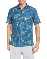 Tori Richard Painted Palms Classic Fit Tropical Short Sleeve Shirt