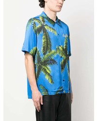 BLUE SKY INN Palm Tree Print Shirt