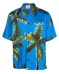 BLUE SKY INN Palm Tree Print Shirt