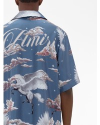 Amiri Pegasus Print Bowling Shirt