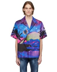Valentino Purple Water Sky Shirt