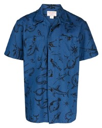 Filson Sea Life Print Cotton Shirt